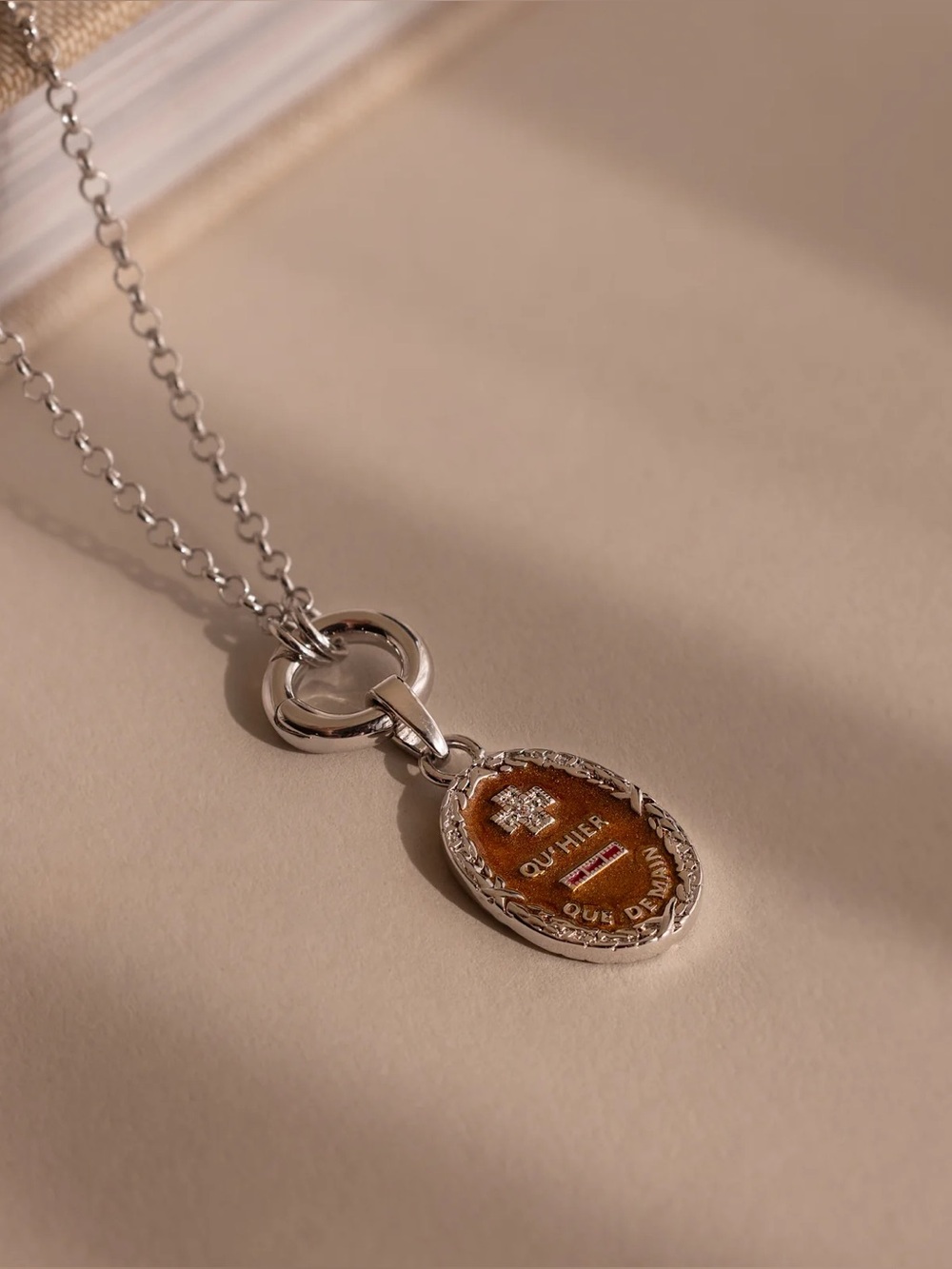 Caitlyn Minimalist Love Poem Pendant Necklace